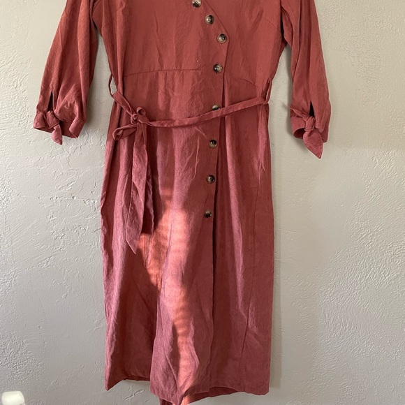 Party Dress Burnt Orange - Picture 2 of 10